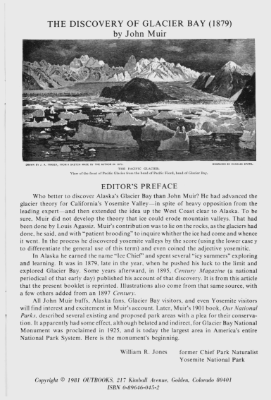 The Discovery of Glacier Bay (1879). vist0045l